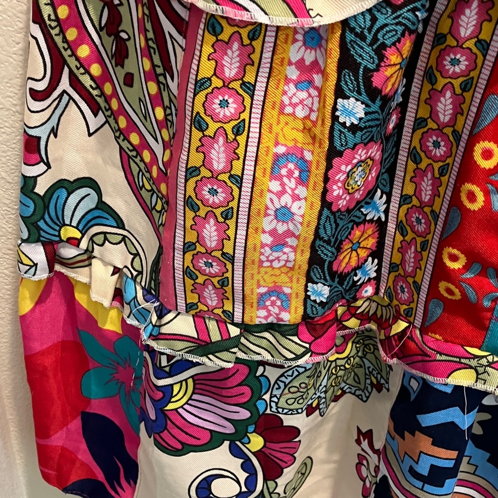 Handmade Colorful Patchwork Maxi Skirt NWOT - Picture 2 of 5